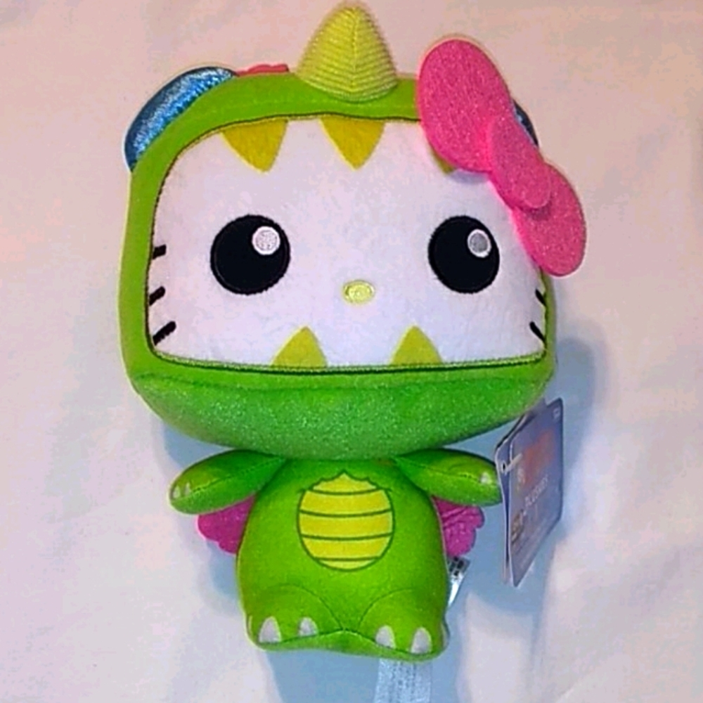 Green Hello Kitty Kaiju Plushie